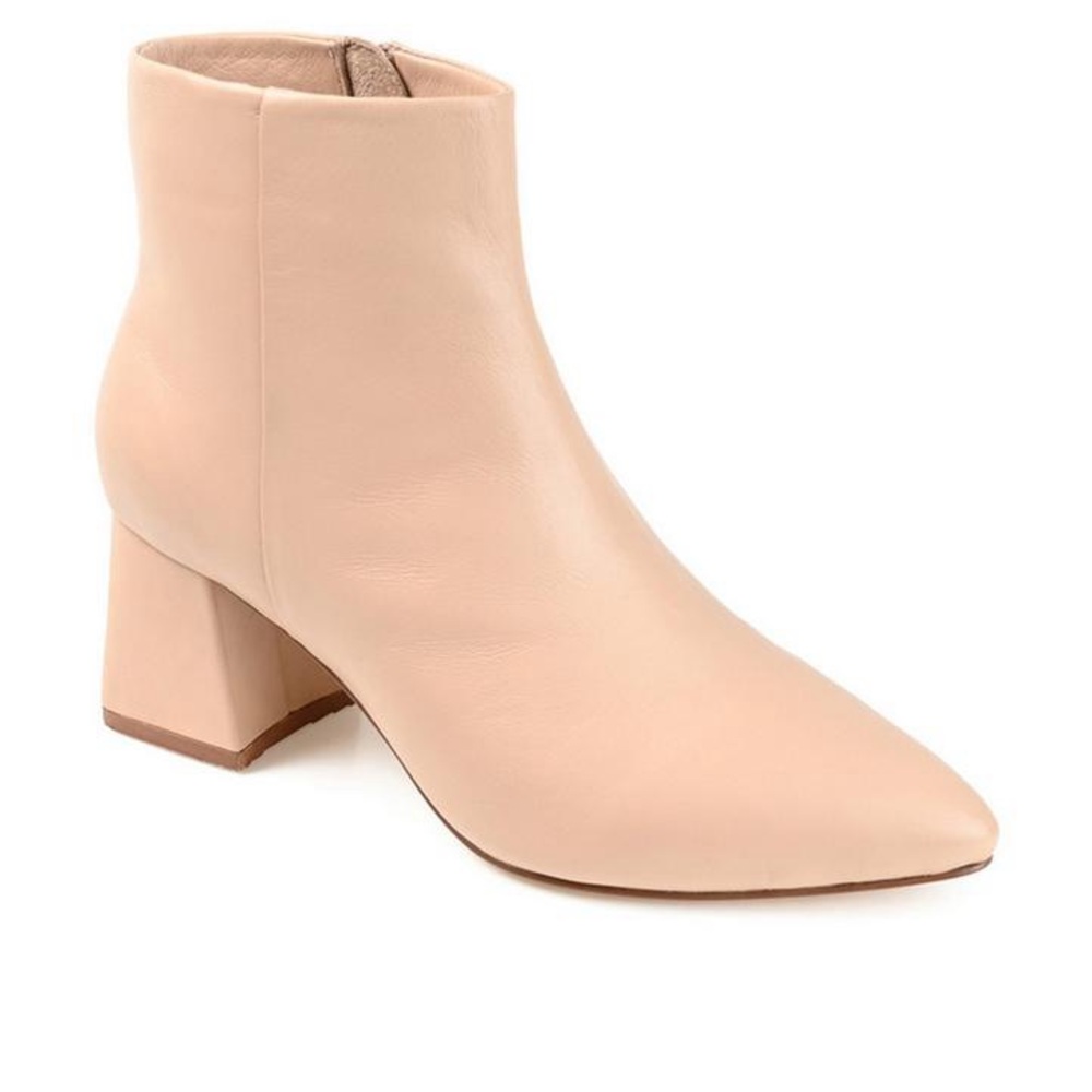 Journey collection booties‎ leather comfort foam size 11 color Nude